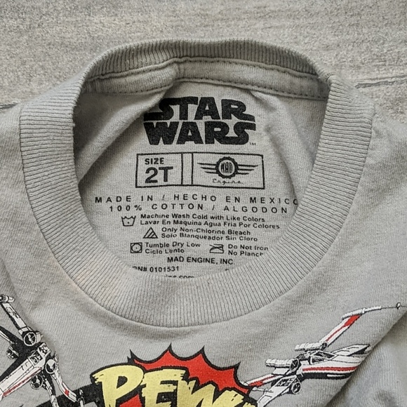 Disney Gray Star Wars Toddler Tee - Picture 2 of 3